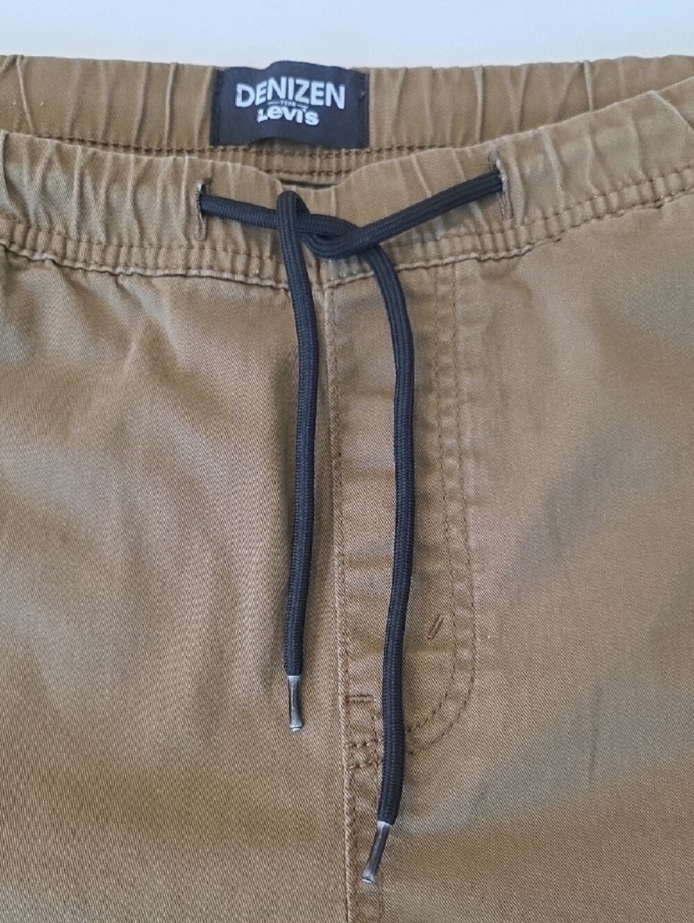 Denizen from Levi's Olive/Tan Drawstring Joggers Mens Large Brown Pants - Picture 6 of 10